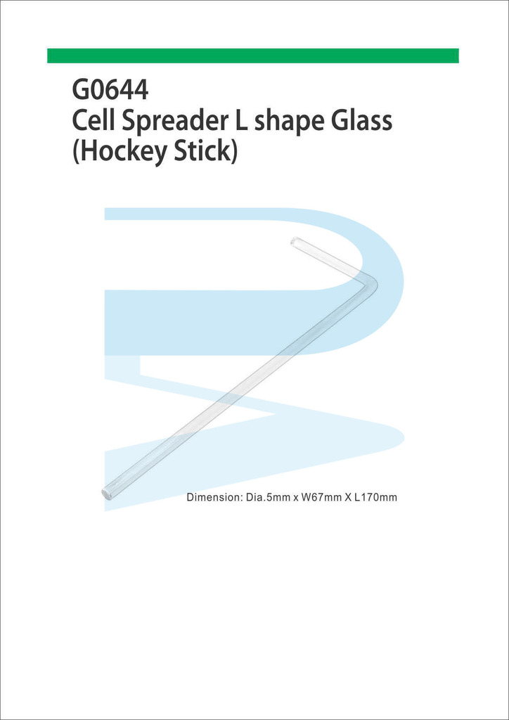 Cell Spreader L-Shaped, D-5 x L-170 x S-67 mm, Glass (Hockey Stick 